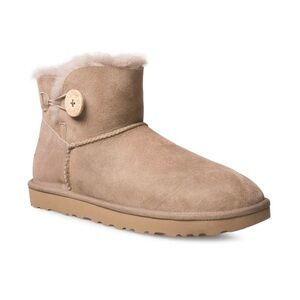 UGG MINI BAILEY BUTTON II CARIBOU BOOTS - WOMEN'S SZ. 6 AMPUTEE 1 SHOE LEFT SHOE